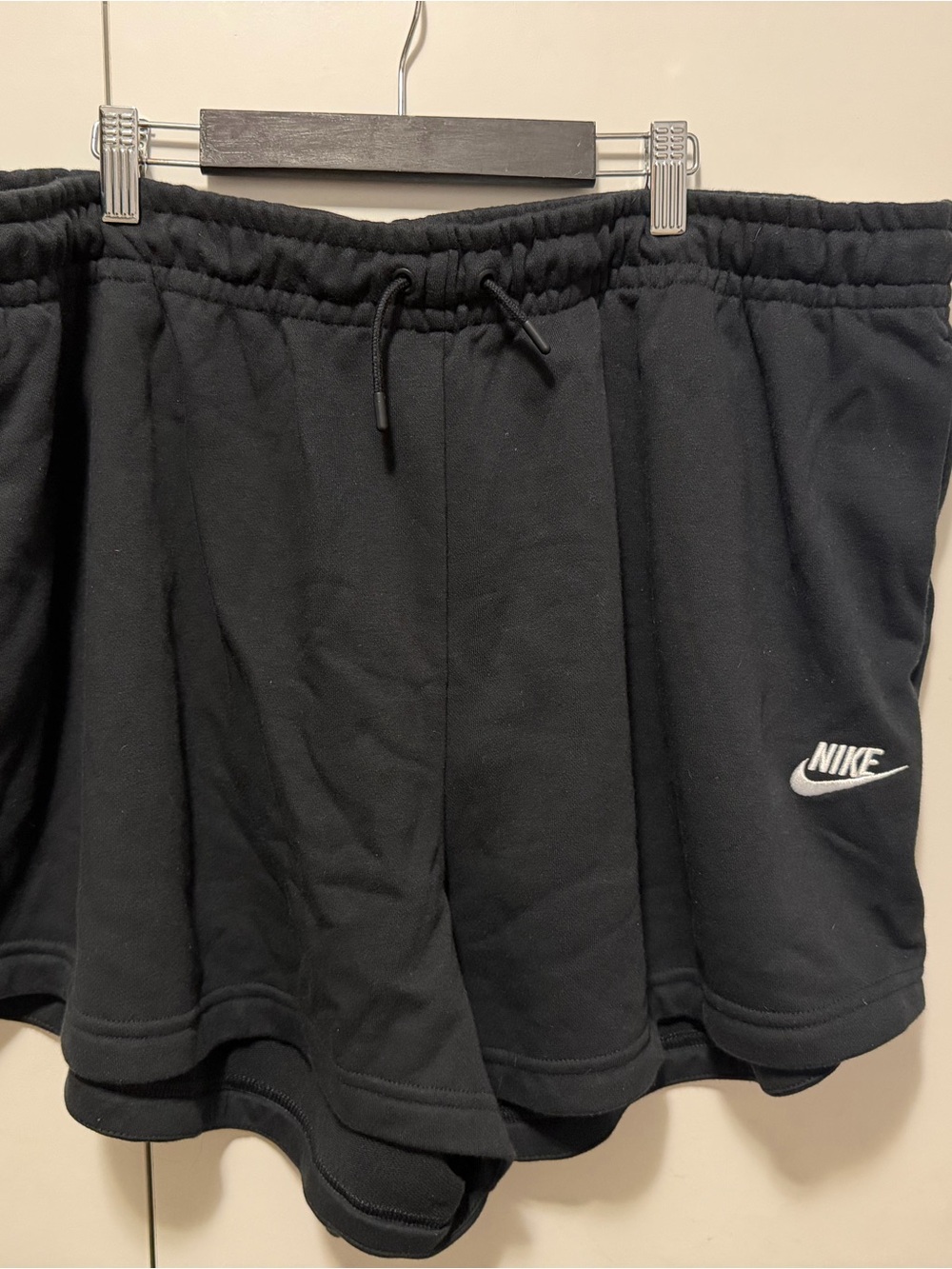 Nike Women’s Black Shorts with White Swoosh